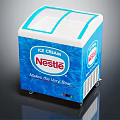 Nestle Ice Cream Freezer Features Transparent Lid And Blue Design Makes Life Very Best