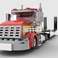 Lego toy building blocks truck transport truck wagon 3d model