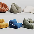 Stylish Modern Bean Bag Chairs With Various Colors And Unique Designs For Living Room