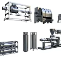 Various Types of Industrial Equipment Including Processing Machinery and Mechanical Devices