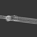 Engraved Metal Sword With Intricate Decorative Hilt And Sharp Blade Design