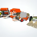Agricultural Utility Vehicles With Tractor Baler And Farm Machinery Equipment