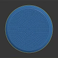 Blue Circular Balance Training Pad With Bumpy Raised Dots Surface For Fitness Exercises