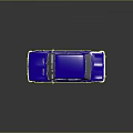 Vintage Blue Sedan With Pink Wheels Classic Design And Smooth Exterior