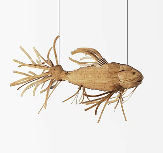 Modern Chandelier Big Fish Chandelier 3d model