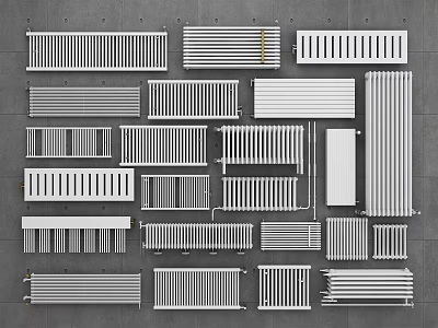 Radiator Heater Radiator Heat Sink Heater Heat Guide Plate Heater Vertical Radiator 3d model