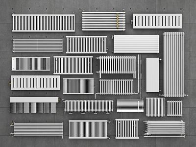 Radiator Heater Radiator Heat Sink Heater Heat Guide Plate Heater Vertical Radiator 3d model