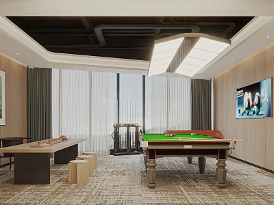 Modern Billiards Room Billiards Room 3d model