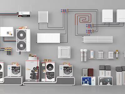Modern Air Conditioner Fan With Efficient Cooling Quiet Operation And Home Office Use 3d model