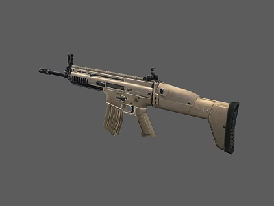 Modern Rifle Automatic Weapon Chicken Eating Equipment 3d model Modern Rifle Automatic Weapon Chicken Eating Equipment 3d model