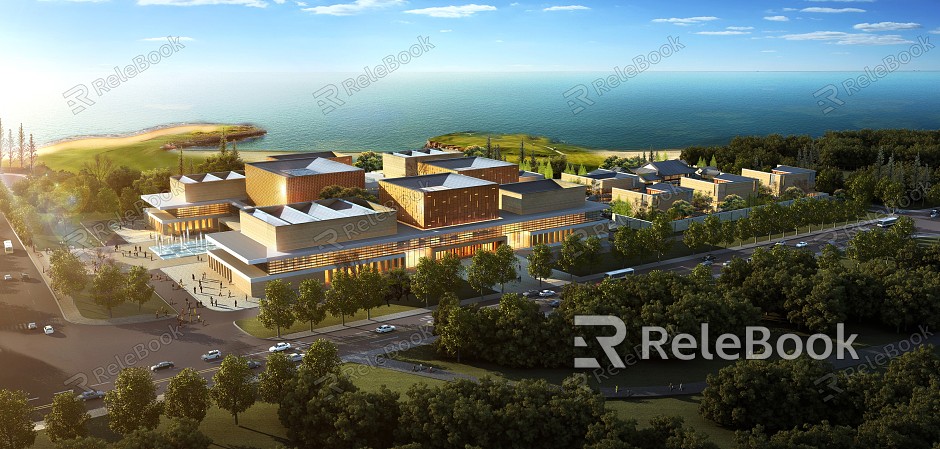 Modern Office Building Industrial Park Office Building Science and Technology Park model