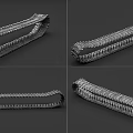 Multi Angle View Of Durable Heavy Duty Metal Track For Industrial Equipment