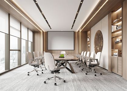 Modern Conference Room 3d model