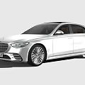 Mercedes Benz Luxury Silver Sedan With Sleek Design Chrome Accents And Alloy Wheels