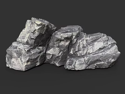Natural Wood Stone Rocks With Textured Surface For Decorative Landscaping Use 3d model