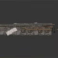 Industrial Processing Equipment with Multiple Pipes Valves and White Container Gray and Orange Structure Design
