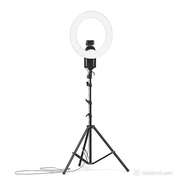 Stylish Ring Design Decorative Light with Adjustable Tripod Stand for Indoor Home Decor 3d model 