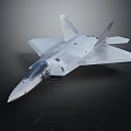 Modern Stealth Fighter Jet with Sleek Aerodynamic Design Cockpit and Wings