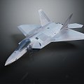 Modern Fighter Raptor Next Generation Aircraft 3d model