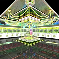Indoor Playground With Colorful Game Machines Bright Lighting And Modern Interior