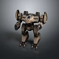 Mech Warrior Mech Soldier Machine Battlearm Mechanical Battlearm Machine Fighter Robot 3d model