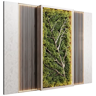 Modern Green Plant Wall Plant Wall Green Plant Wall 3d model