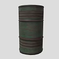 Industrial Equipment Green Rustic Metal Barrel For Industrial Storage Applications