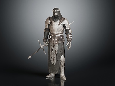 Modern Warrior Samurai Knight model