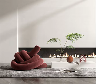 Modern Lazy Sofa 3d model