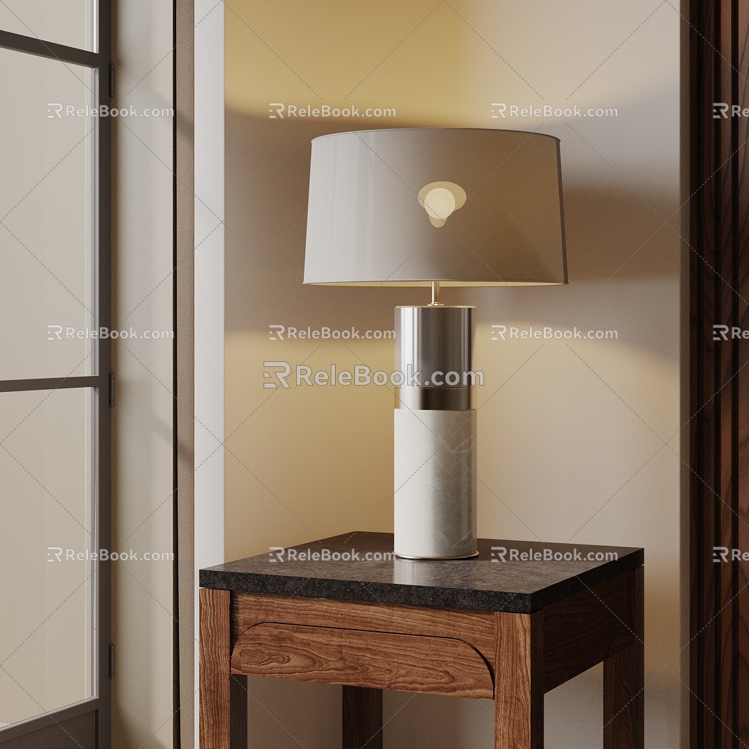 Modern table lamp 3d model