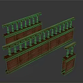 Classical Building Wooden Balustrade Design With Carved Posts And Ornate Railings