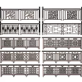 Traditional Carved Fence Designs Featuring Various Ornate Intricate Patterns And Styles