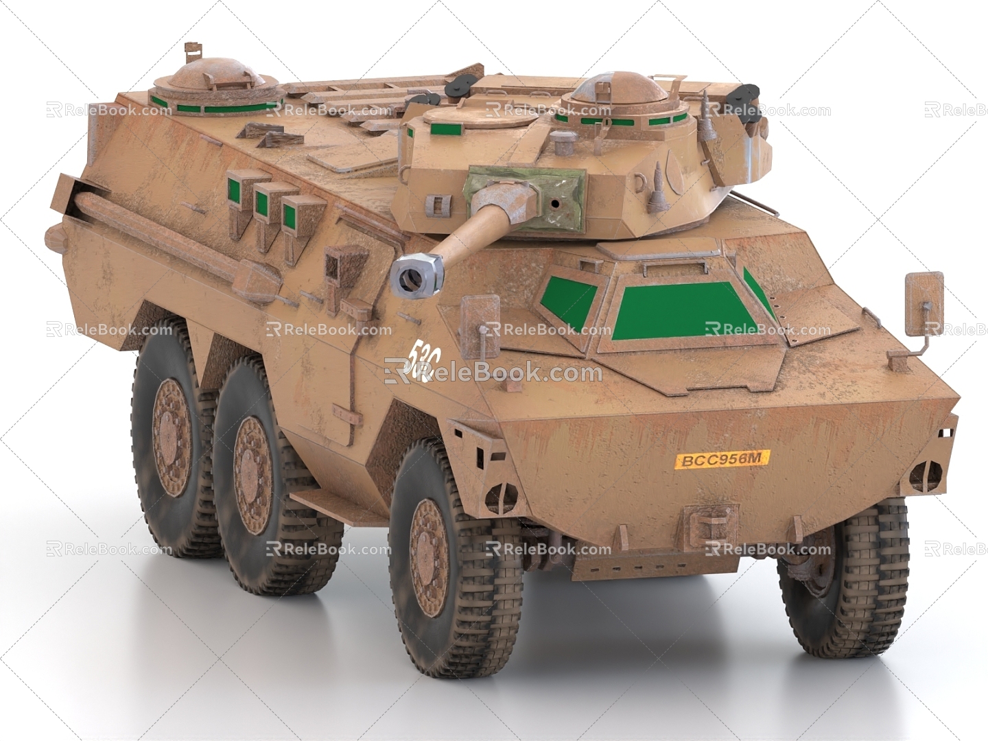 wheeled armored vehicle infantry fighting vehicle armored personnel carrier tank 3d model