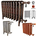 Vintage And Modern Radiators With Decorative Patterns Sleek Design And Colorful Finishes