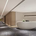 Modern Front Desk Hotel Front Desk 3d model