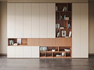 Modern Bookcase Decorative Cabinet 3d model