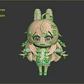 Cute Game Movie Character With Pink Hair Rabbit Ears Twintails And Big Eyes