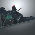 modern fighter stealth aircraft military aircraft stealth bomber long-range bomber 3d model