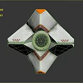 Modern monitoring head security monitoring surveillance camera 3d model