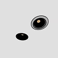 Modern White and Black Recessed Downlights Spotlights for Ceiling Home Lighting