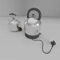 Modern Stainless Steel Kitchen Appliances With Electric Kettle And Rice Cooker