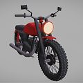 Modern Motorcycle Cartoon Motorcycle 3d model