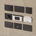 Modern Bathroom Accessories Various Control Panels In Black And White Designs