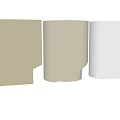 Elegant Modern Speckled Side Tables With Geometric Square And Cylindrical Bases In Light Hues