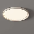Modern Round White Ceiling Light Fixture with Bright Illumination for Home Interior