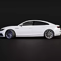 Stylish White Sedan Exterior Design With Aerodynamic Shape And Alloy Wheels