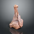 Natural Wooden Sculpture With Irregular Shape Rough Texture And Decorative Design