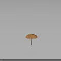 Natural Straw Outdoor Umbrella Furniture with Wooden Pole and Classic Design