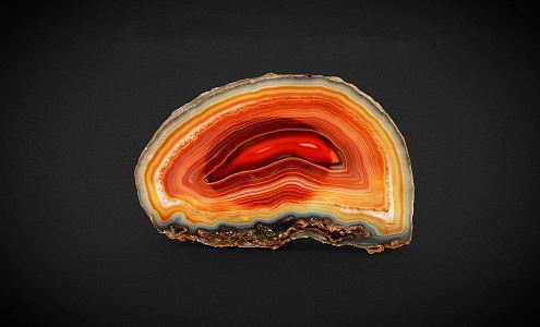 Modern agate specimen 3d model