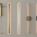 Elegant Modern Wall Lamps Featuring Various Designs With Strip And Circular Elements 3d model